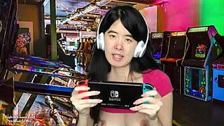 chinese gamer girl goes topless
