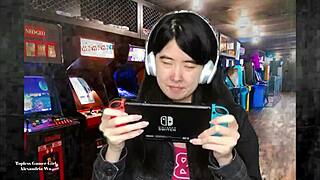 chinese gamer girl goes topless