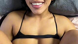 my christmas gift for best friend turns naughty. amateur couple nysdel gets wet and wild.