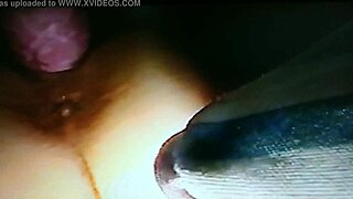 Blindfolded wife gets wild with rabbit toy fucking! 😘