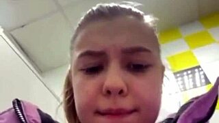 Watch This Curvy Teen Fuck In Public Close Up!