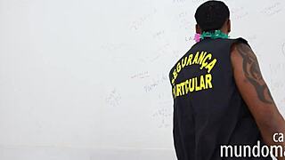 Three Black Guys Fucking Hard in the Bathroom