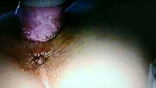 Blindfolded wife gets wild with rabbit toy fucking! 😘