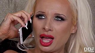 i can’t stop watching big fake tits sophie anderson slam a huge dildo.