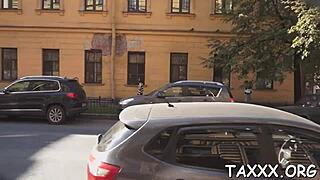 This teen gives hot blowjob to the tricky casting agent with her tight pussy