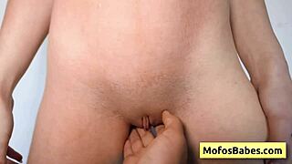 Slutty blonde Leila Cove takes fat dick doggystyle with round booty