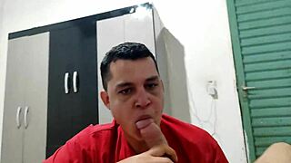 I Love Giving A Deep Blowjob To My Gay Lover, Sucking His Cock Passionately