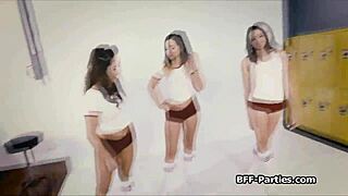 Holy shit, watch these teens 18+ choke on cocks in wild fourway fucking