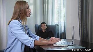 i saw this hot blonde teacher ridin her students big cock so hard