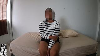 xiomara gets facial after porn casting blowjob 😏