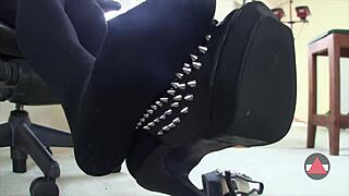 sexy shoe dangle close up