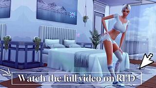 lustful futanari stepmom seduces straight daughter in sims 4 hentai