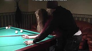 small-titted woman gets banged hard by the public pool