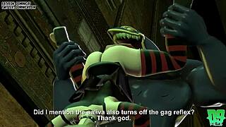 I’m obsessed with Momo and Toga banging Nomu in 3D.