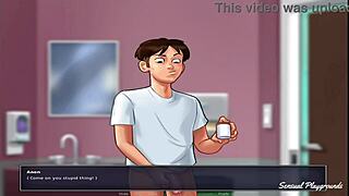 in summertime saga, the horny nurse gave me the best blowjob