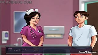 in summertime saga, the horny nurse gave me the best blowjob