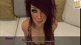 chatting with gorgeous pink-haired milf online