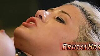 Hey, Cristi Ann, the big-breasted blonde, gets punished in garage