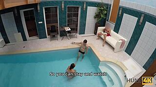 In Hunt4k, Does Free Spa Time Really Cost Just a Blowjob and Fucking from Czech Couple?