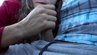 latina woman pays uber driver with oral and swallows in the car