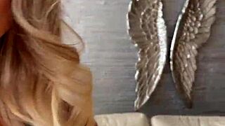 Monika Fox Poses In Lingerie Backstage