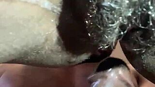 Ebony Wife Takes Big Black Cock for Intense Homemade Creampie Breeding