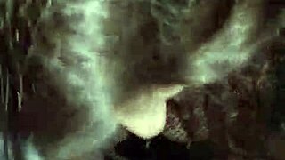 Velvet rain squirts with huge toy on the edge