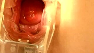 wow, watch this babe fist her tight shaved pussy with speculum!!