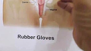 stepdad shows this petite brunette how to handle a big cock in pov