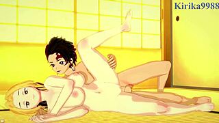 want to see hinatsuru and makio and suma and tanjiro kamado in intense sex?