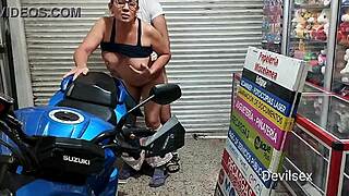 this mature woman got caught masturbating behind bars