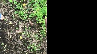 I wanked outdoors in the woods with my wife