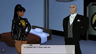 i'm playing with miss martian's big tits in this dc comics hentai