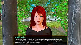 my new family 467 in the cartoon game, featuring redhead and anime elements