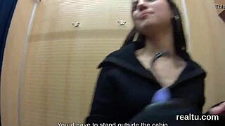 did you see that czech nympho getting teased and fucked in the mall pov?