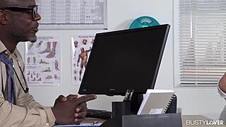 Busty lovers hear top-heavy babe chessie kays screams through the door