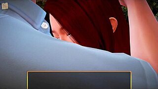 my new family 467 in the cartoon game, featuring redhead and anime elements