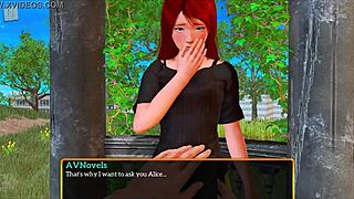 my new family 467 in the cartoon game, featuring redhead and anime elements