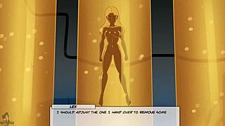 i'm playing with miss martian's big tits in this dc comics hentai