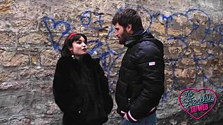 Crystal, the skinny French brunette, gets naughty in lingerie at brothel