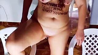 Exhibitionism Display in Anal Recording with Ripped Clothes