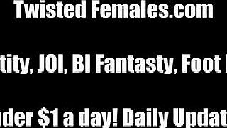 bound bitch endures rough femdom bondage and pov humiliation