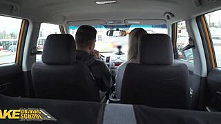 Fake Driving Instructor's Big Tits Bounced Hard in POV