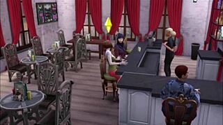 Karen works hard on pussy and anal outdoors