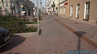 this casting babe got bent over and pussyfucked doggystyle in a raw european pov interview tape