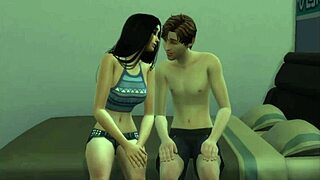 My cousin apologizes by sucking my dick and I break her ass in 3D anime cunilingus and sex