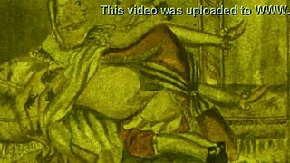 vintage erotic retro antique illustration