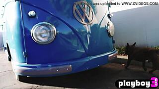 Perfect brunette alexandra tyler exposes tits outdoor