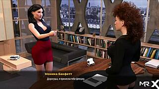 See how a fashionable business woman shows her private part in this 3D animated porn game