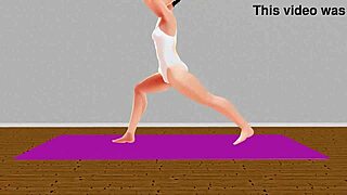 Anime Girl Stretch Yoga